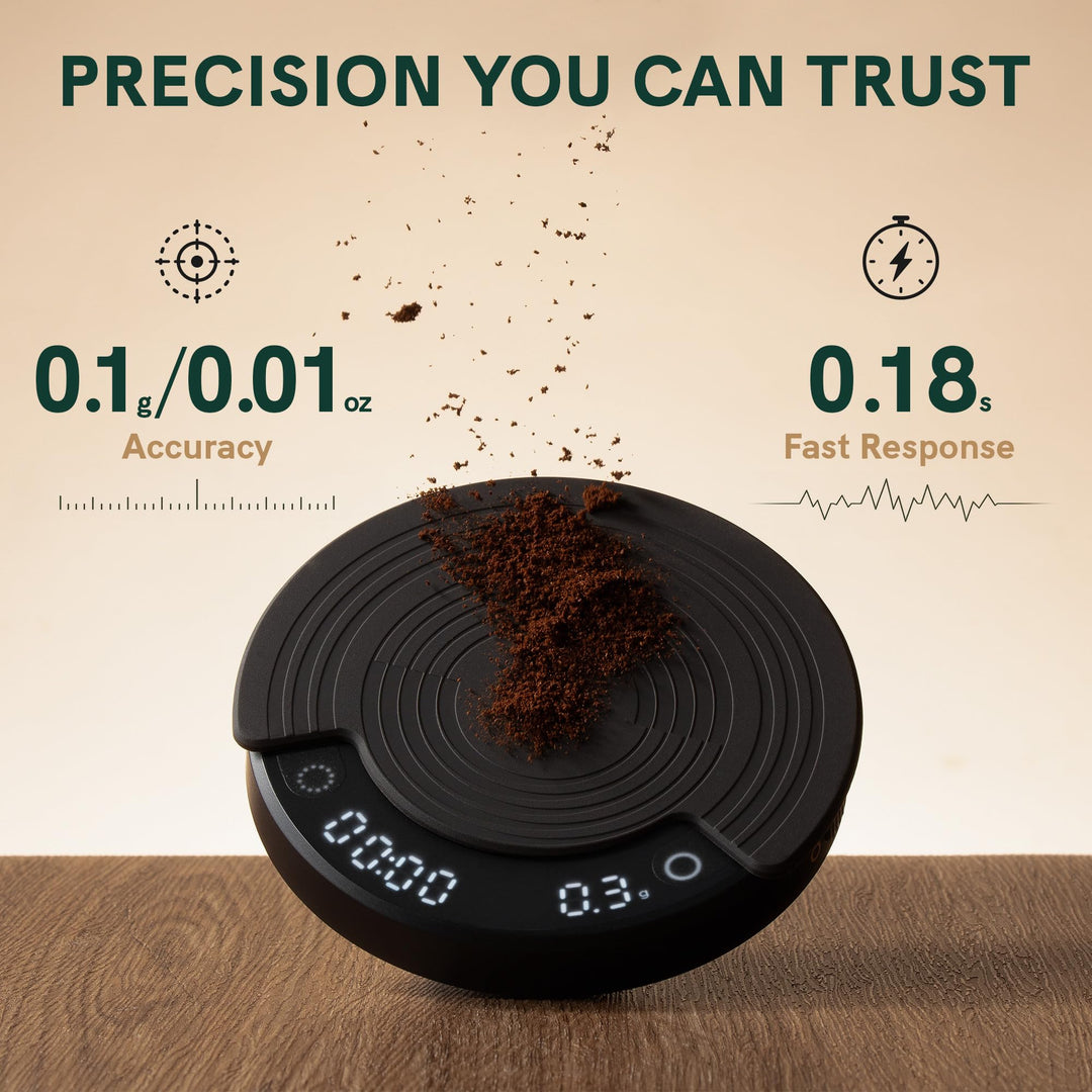 Kaffeewaage mit Timer 2kg/0,1g Präzision 3 Brühmodi - Bild 2