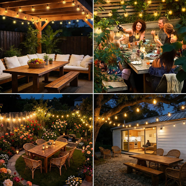 Solar Lichterkette Outdoor 30m G40 Warmweiss mit Fernbedienung - Bild 7