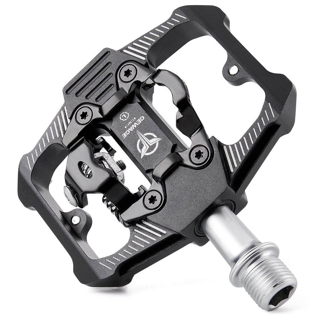 MTB Klickpedale 2-in-1 Aluminium SPD-kompatibel für Plattform und Klick