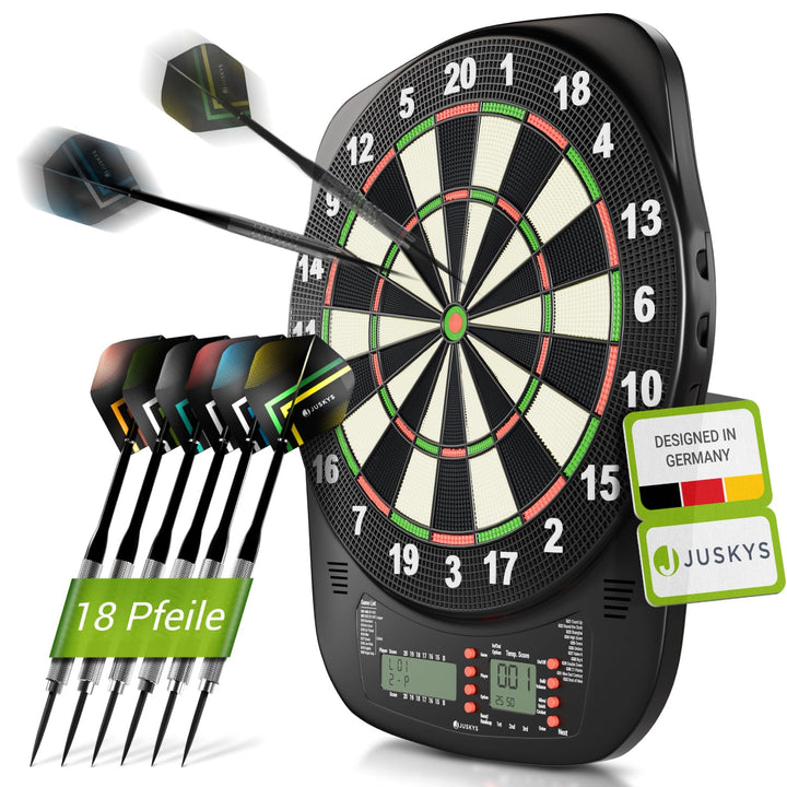 Elektronische Dartscheibe 32 Spiele 359 Varianten mit 18 Pfeilen