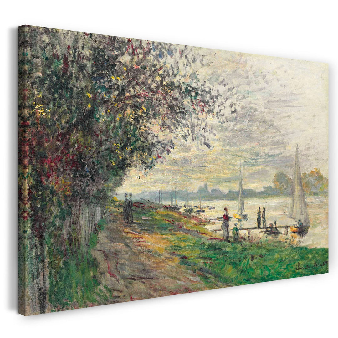 Leinwandbild Monet Petit-Gennevilliers Sonnenuntergang 80x60 cm