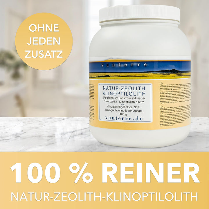 Zeolith Klinoptilolith ultrafein 6µm 1400g in HDPE-Dose - Bild 6