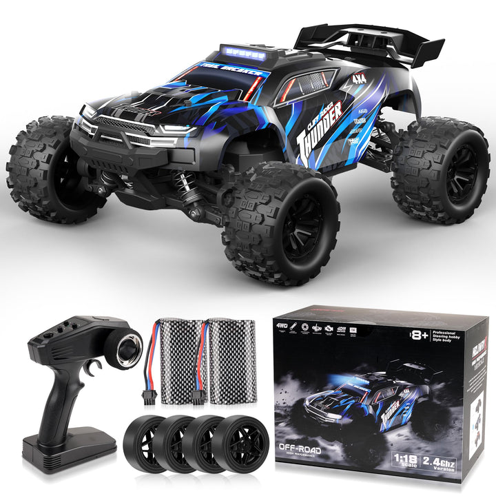 RC Auto 1:18 Offroad 4WD 40 km/h mit 2 LiPo-Akkus Blau