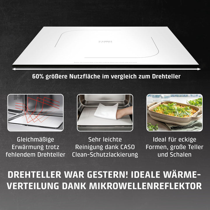 Mikrowelle mit Grill Keramikboden 20 Liter 2 Ebenen Edelstahl - Bild 6