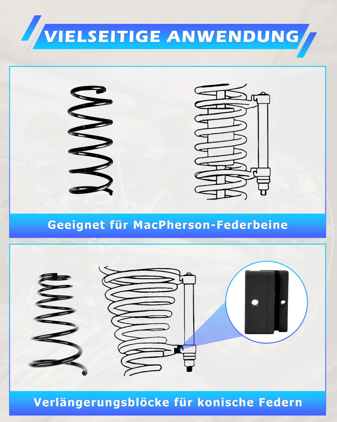 Federspanner McPherson Universal Federbein Werkzeug 1050 kg Spannkraft - Bild 5