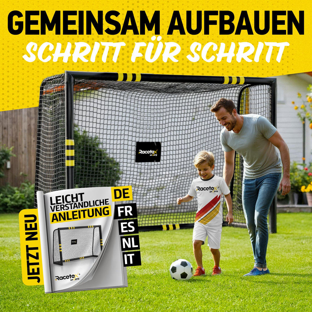Fussballtor mit Torwand und Polsterung Anti-Rost für Garten - Bild 8