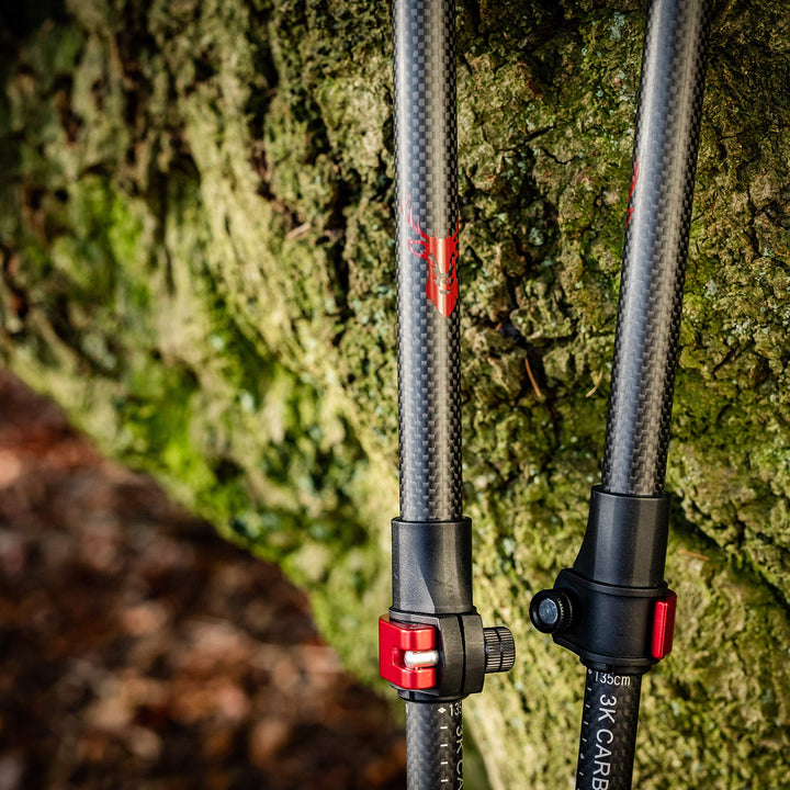 Trekkingstöcke Carbon mit Kork-Griff 105-135 cm für Damen &amp; Herren - Bild 2