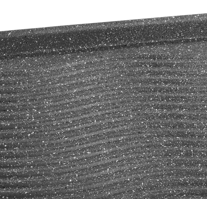 Grillplatte Aluguss mit Antihaftbeschichtung 34x26 cm Backofen - Bild 4