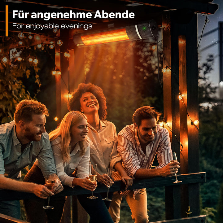 Infrarot Heizstrahler 2000W mit Fernbedienung Innen &amp; Aussen - Bild 6