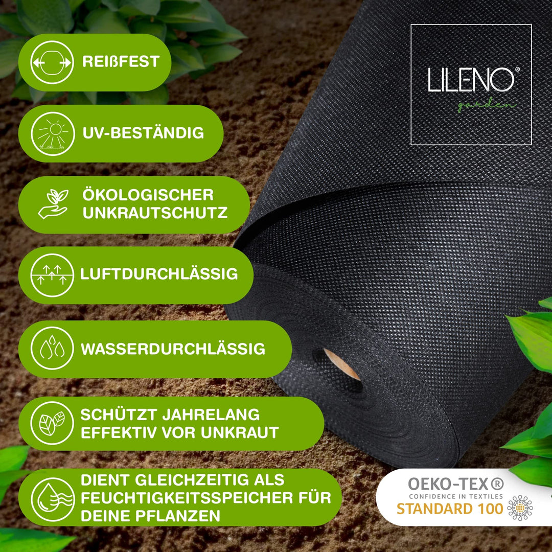 Unkrautvlies Garten 100m² Polypropylen UV-beständig wasserdurchlässig - Bild 3