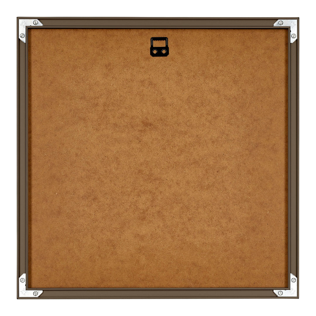 Bilderrahmen 55x55 cm Aluminium entspiegelt Nussbaum-Optik - Bild 6