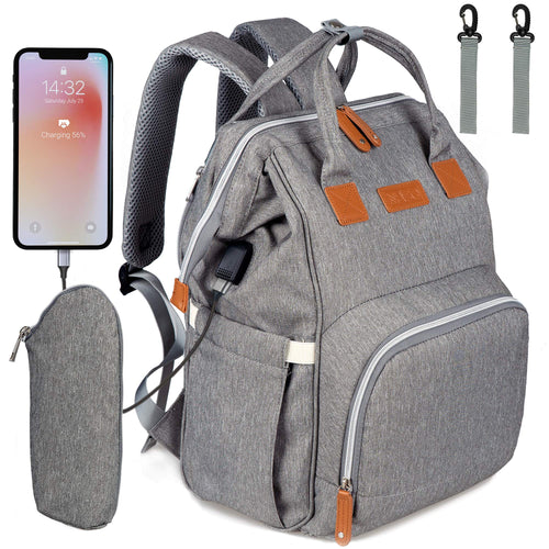 Wickelrucksack wasserdicht mit USB-Anschluss 12 Fächer 27x18x42 cm