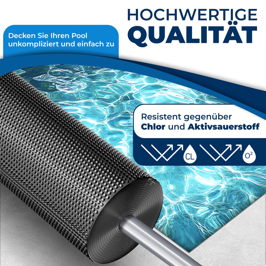 Pool Solarabdeckplane Rechteck 600x400 cm zuschneidbar 120 µm - Bild 3