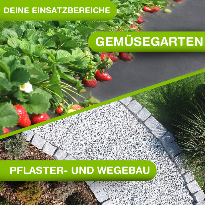 Unkrautvlies Garten 100m² Polypropylen UV-beständig wasserdurchlässig - Bild 6