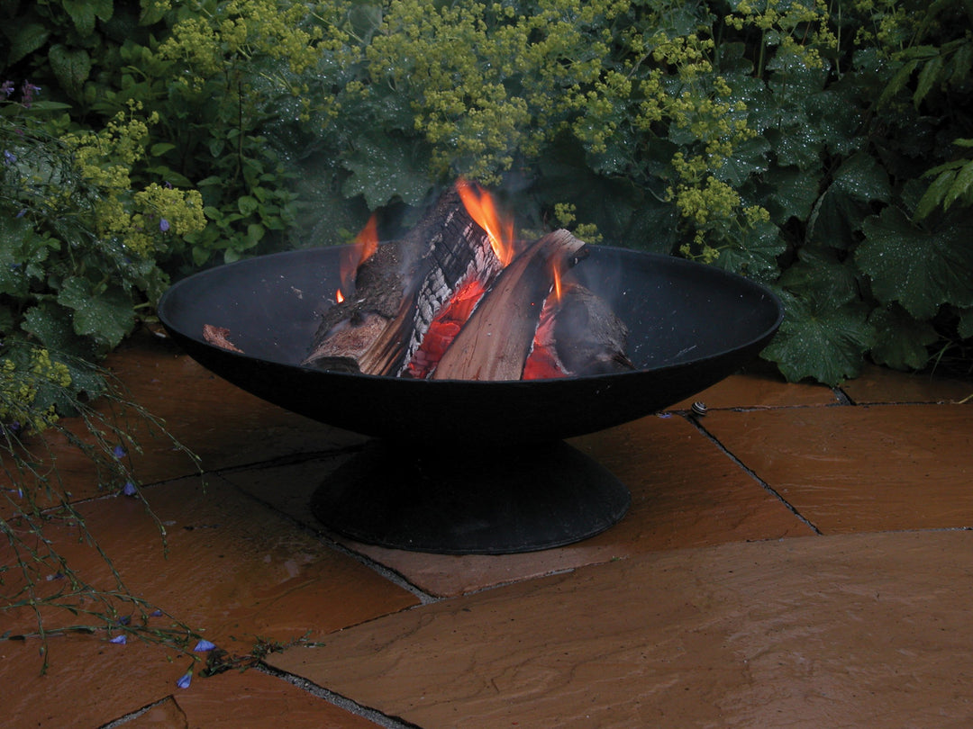 Feuerschale Gusseisen rund ø 60 cm niedrig für Garten