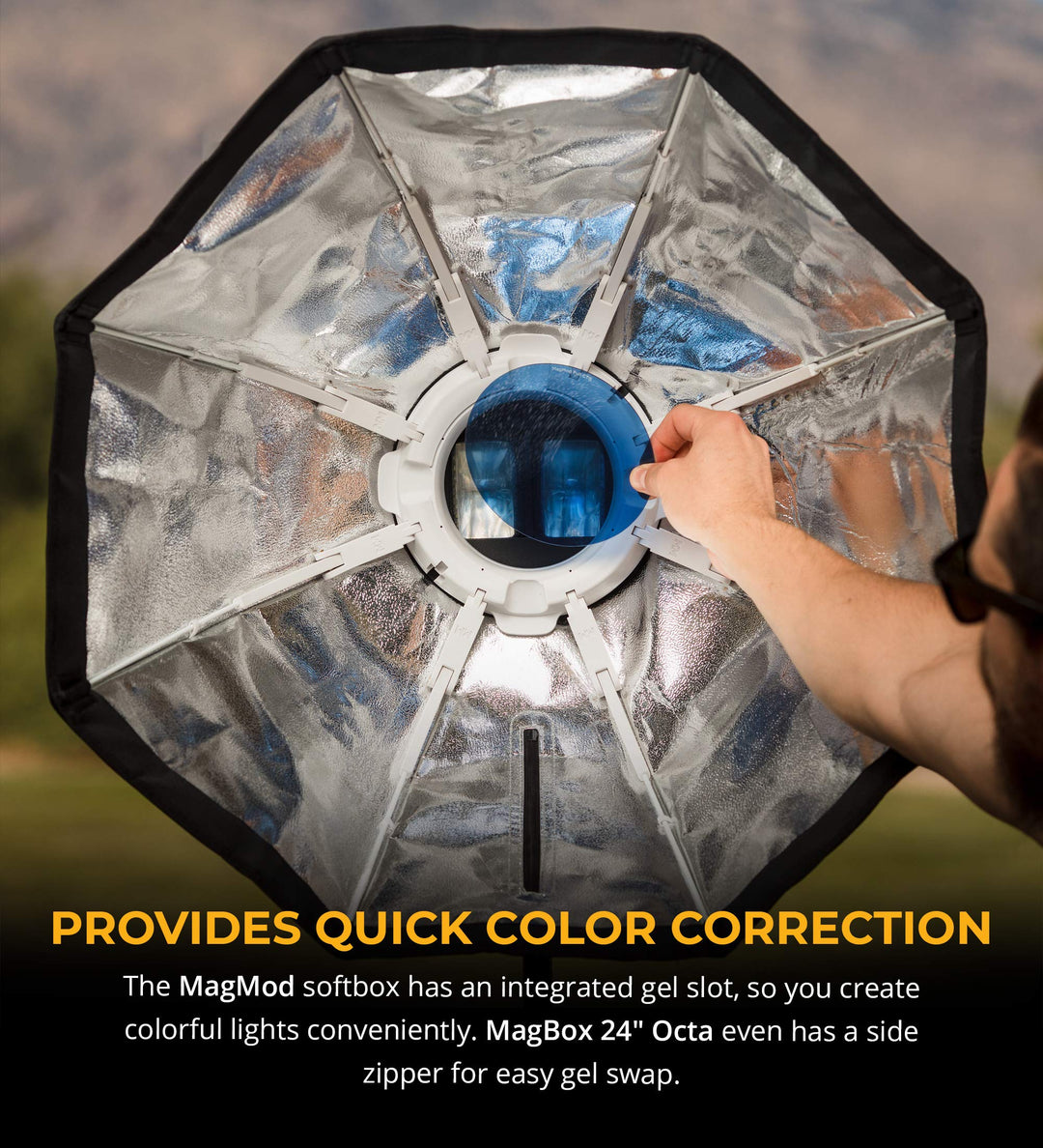 Blitz-Softbox Okta 61 cm mit Magnet-Diffusor für Speedlights - Bild 4