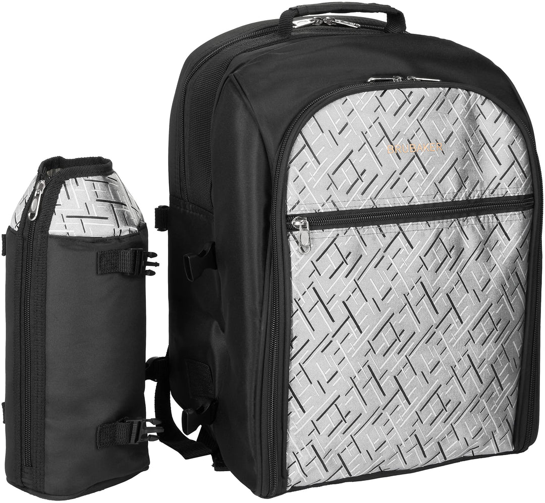 Picknickrucksack 4 Personen mit Kühlfach und Iso-Flaschenhalter - Bild 4