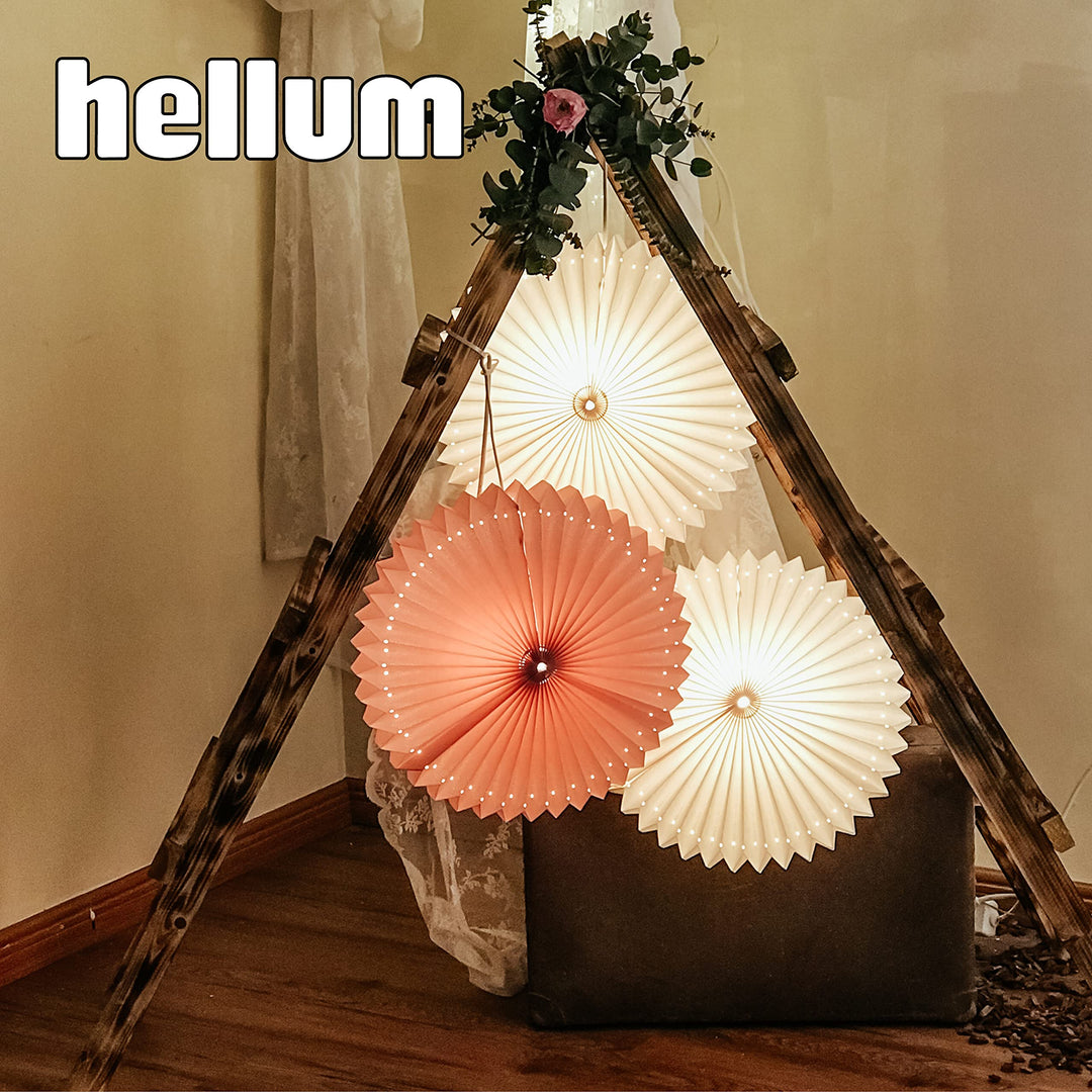 Lampion wetterfest Rosa Ø40cm für Outdoor &amp; Indoor mit LED E14 - Bild 5