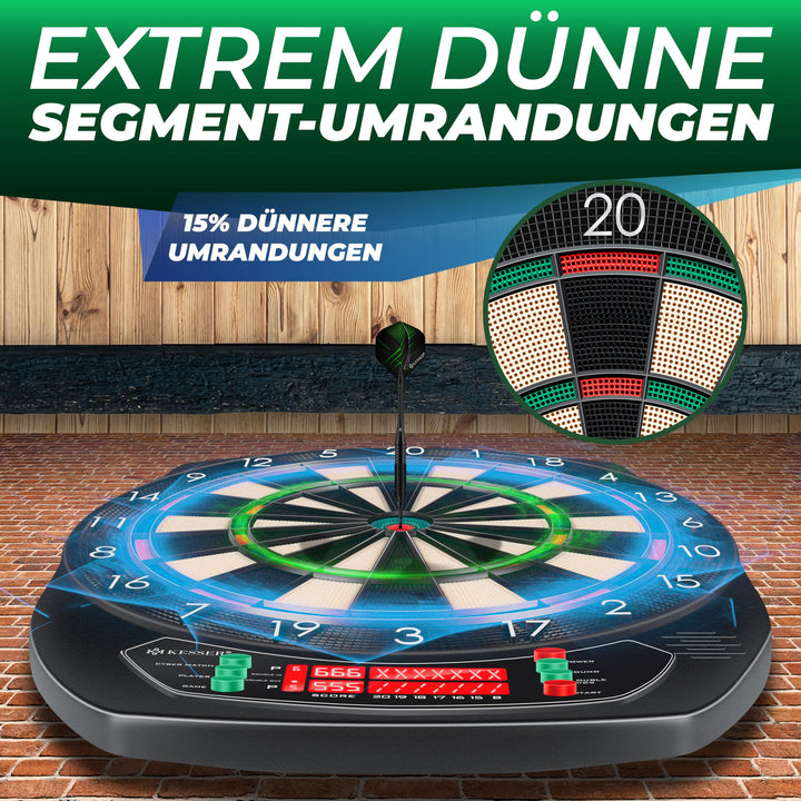 Elektronische Dartscheibe Set 21 Spiele LCD für bis zu 8 Spieler - Bild 7