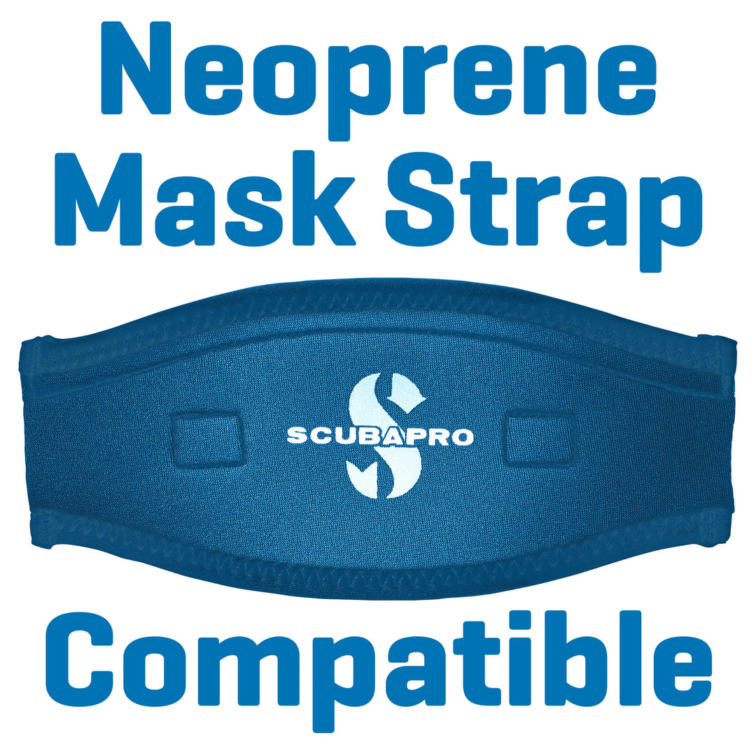 Tauchermaske rahmenlos Einglasmaske grosses Sichtfeld mit Maskenbox - Bild 6