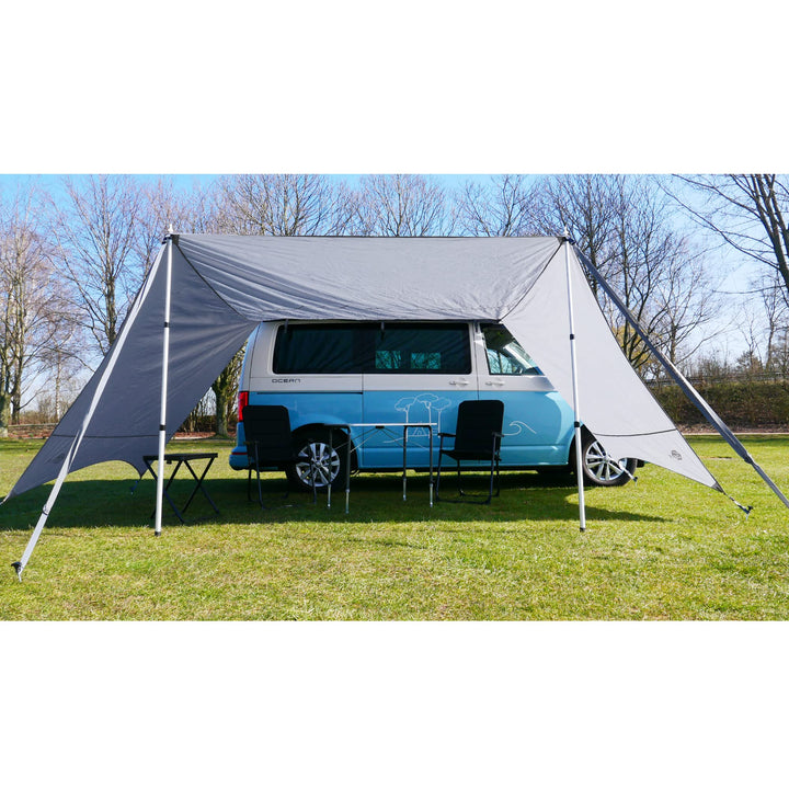 Markise Camping mit Seitenwänden UV50+ 5000mm für Van &amp; Bulli - Bild 9