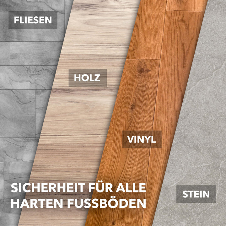 Bürostuhlrollen Hartboden 5er-Set Polyurethan 10x22mm Stift - Bild 3