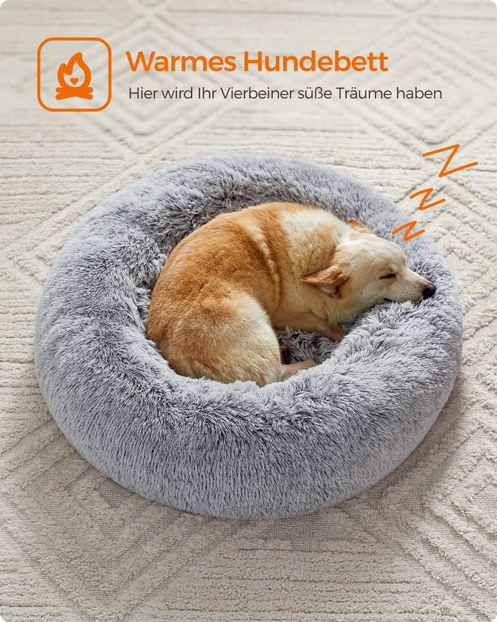 Hundebett Donut Plüsch 80 cm waschbar für Hunde bis 20 kg - Bild 9