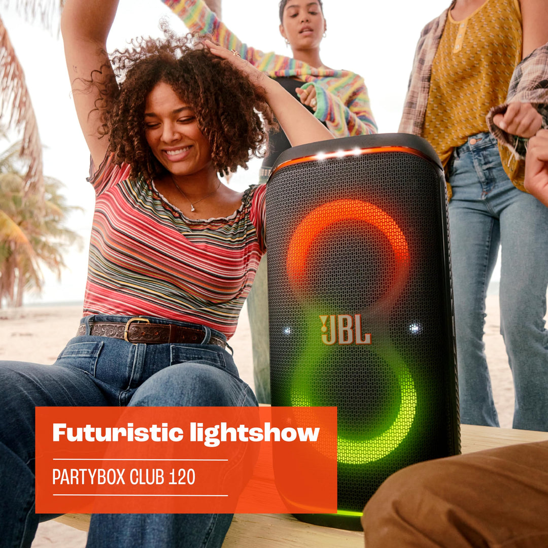 Bluetooth Party-Lautsprecher mit Lichtshow, KI-Sound-Boost, 12 h Akku - Bild 4