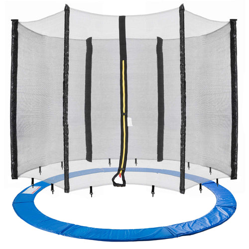 Trampolin Sicherheitsnetz mit Randabdeckung 244/305 cm 6 Stangen