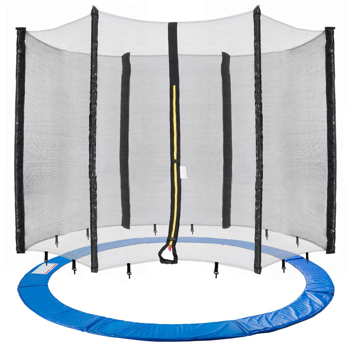 Trampolin Sicherheitsnetz mit Randabdeckung 244/305 cm 6 Stangen