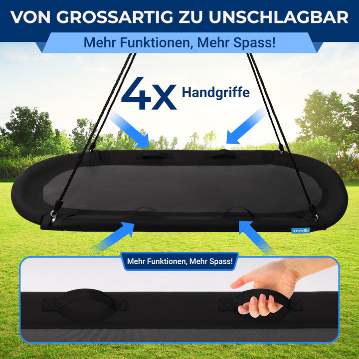 Nestschaukel oval 170 cm für 3 Personen bis 317 kg, 360°-Drehung - Bild 4