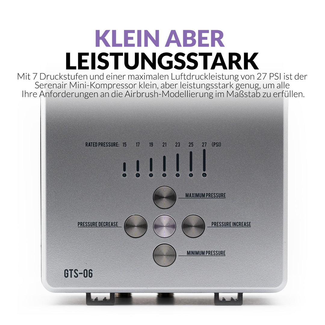 Airbrush-Set mit Kompressor 7 Druckstufen 27 PSI für Modellbau - Bild 4
