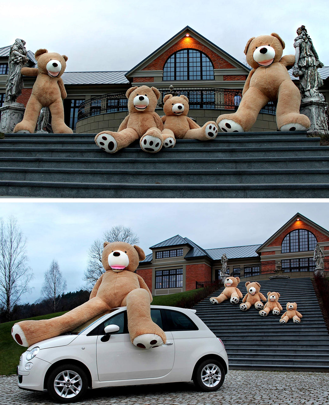 Teddybär XXL 200 cm Plüsch braun hypoallergen Kuscheltier - Bild 8