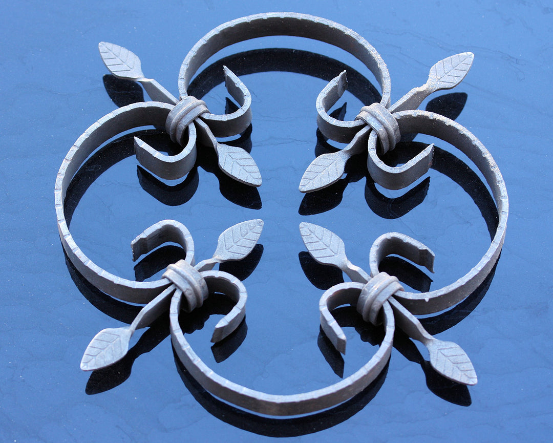 Schmiedeeisen Ornament 30x30 cm für Zaun Geländer Fenstergitter - Bild 3
