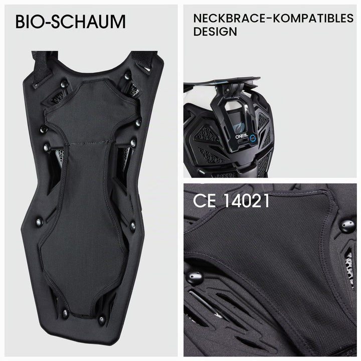 Brustschutz MX/MTB leicht verstellbar mit Halskrausenkompatibilität - Bild 4