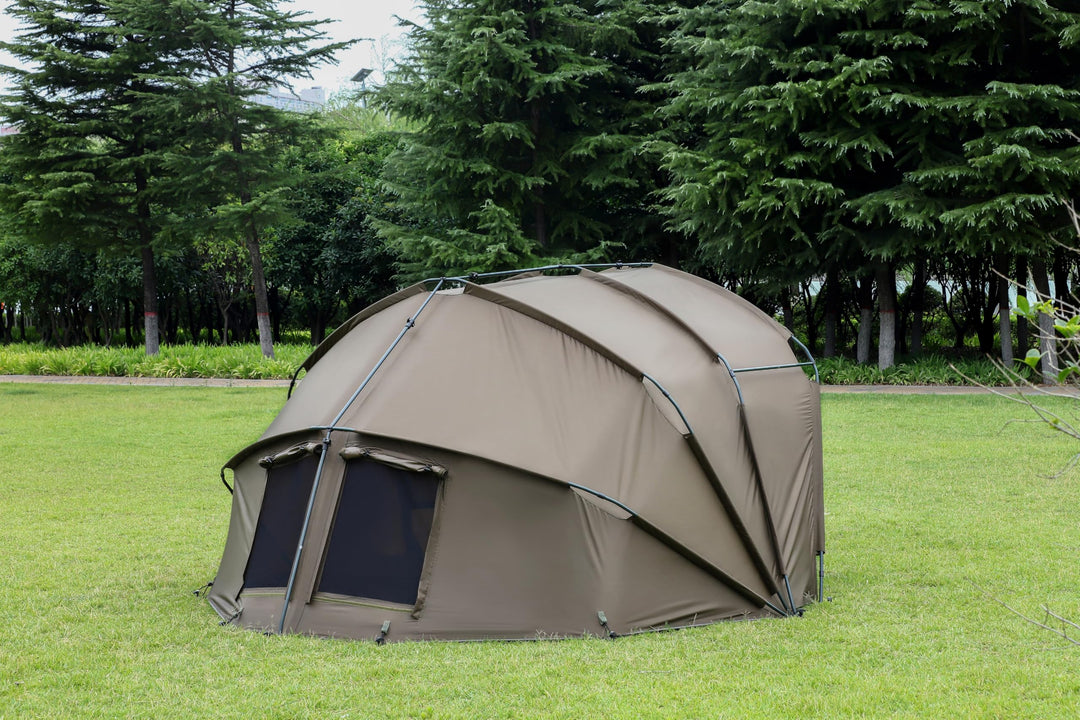 Karpfenzelt 1-2 Personen Bivvy 3,02x2,92x1,65m Schnellaufbau - Bild 4