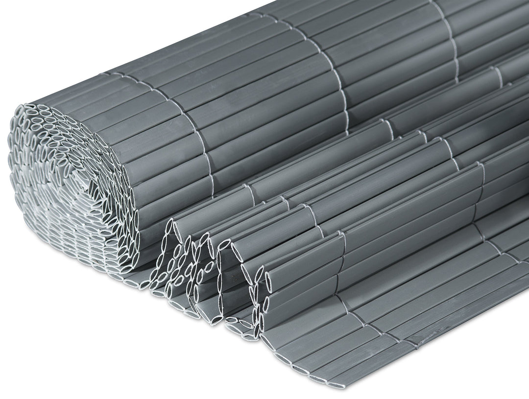 Sichtschutzmatte PVC 1x3m Anthrazit Balkon Garten Terrasse