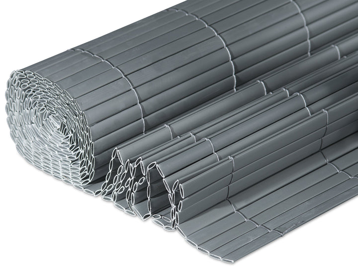 Sichtschutzmatte PVC 1x3m Anthrazit Balkon Garten Terrasse