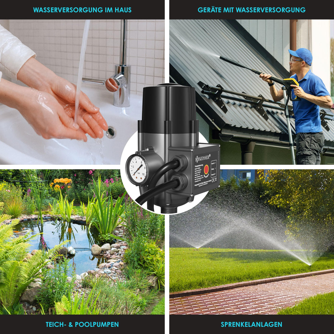 Pumpensteuerung elektronisch 10 bar mit Druckanzeige für Garten - Bild 5