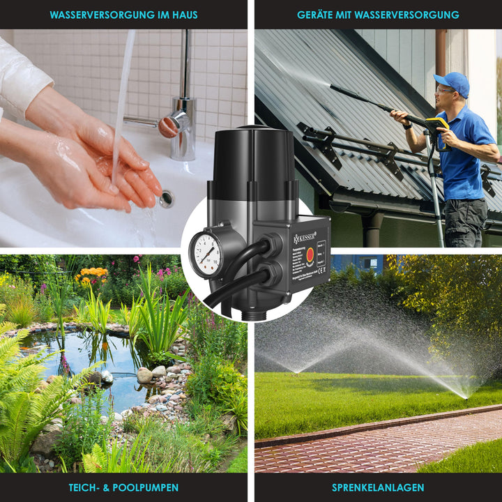 Pumpensteuerung elektronisch 10 bar mit Druckanzeige für Garten - Bild 5