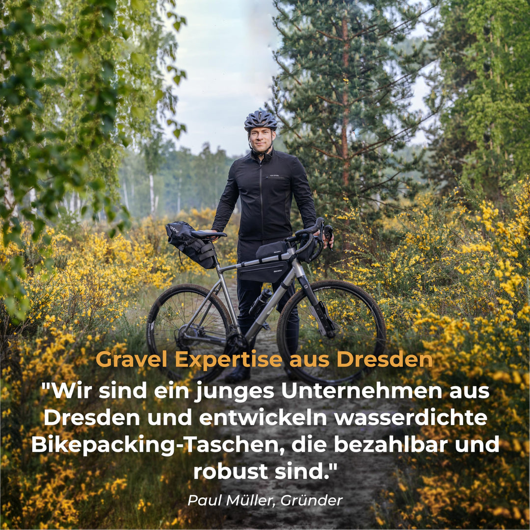 Bikepacking Satteltasche 10L wasserdicht für Gravelbike - Bild 6