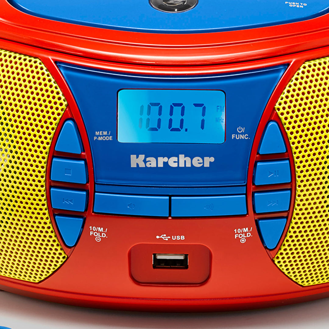 Kinder-Boombox mit CD-Player, Mikrofon und UKW-Radio 2,4 W - Bild 3