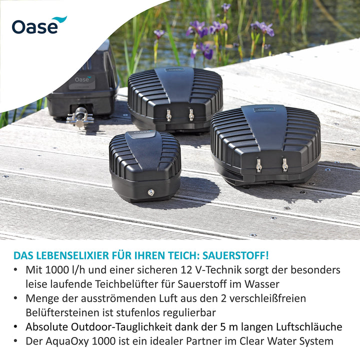 Teichbelüfter 1000 l/h 15 Watt für Teiche bis 10 m³ - Bild 2