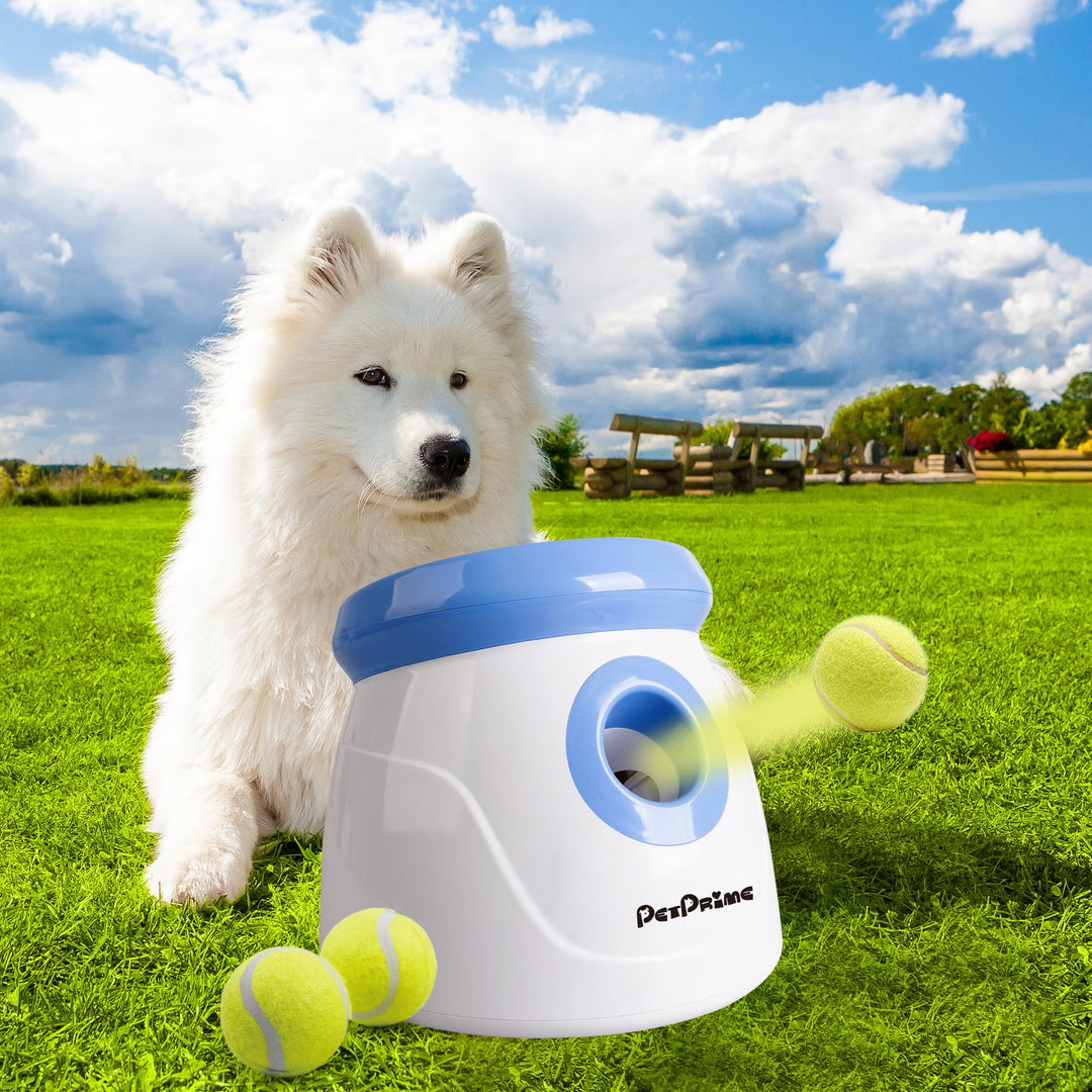 Automatischer Ballwerfer für Hunde 3-9 m Wurfweite mit 3 Tennisbällen - Bild 9