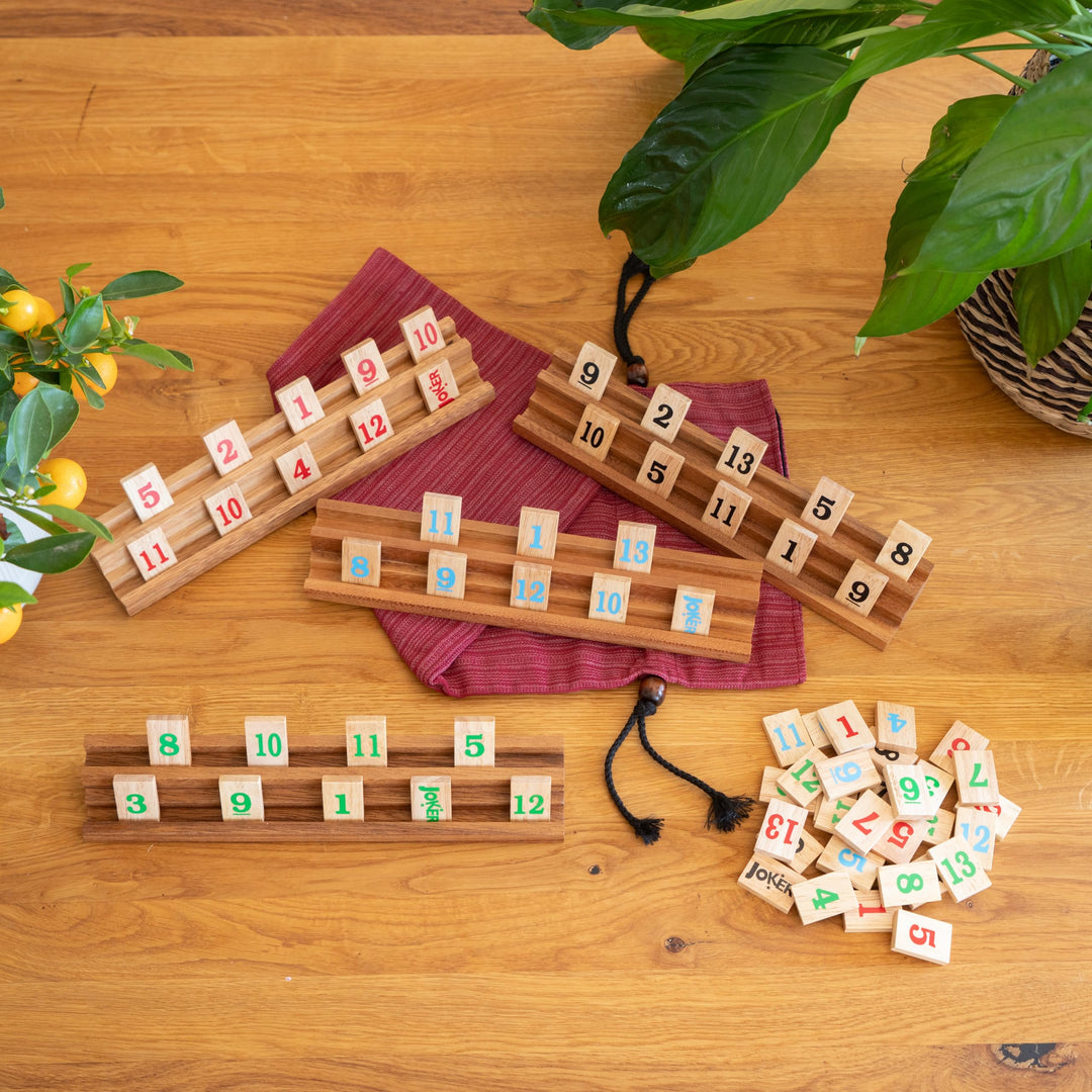 Rummy Legespiel Holz mit 108 Spielsteinen für 2–4 Spieler - Bild 2