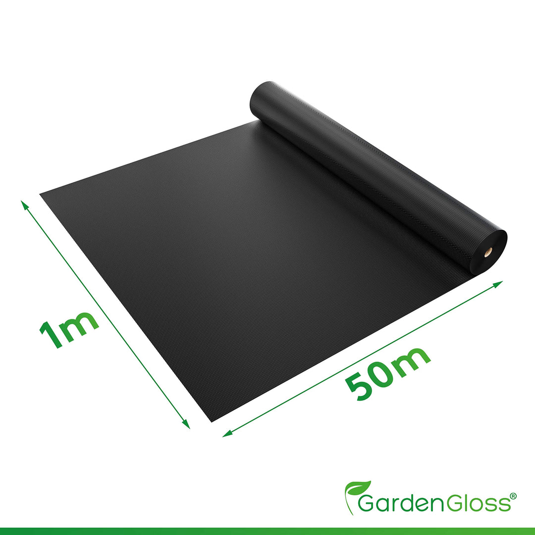 Unkrautvlies Gartenvlies 150g/m² Schwarz 50m x 1m Rolle - Bild 7