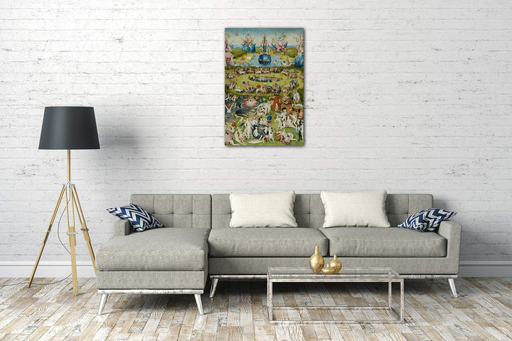 Leinwandbild Bosch Garten der Lüste 60x80cm Baumwolle Kunstdruck - Bild 2