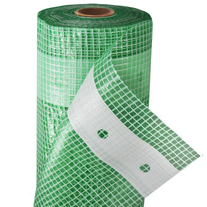 Gewächshausfolie Gittergewebe HDPE grün 3m breit 8m Rolle 250g - Bild 3