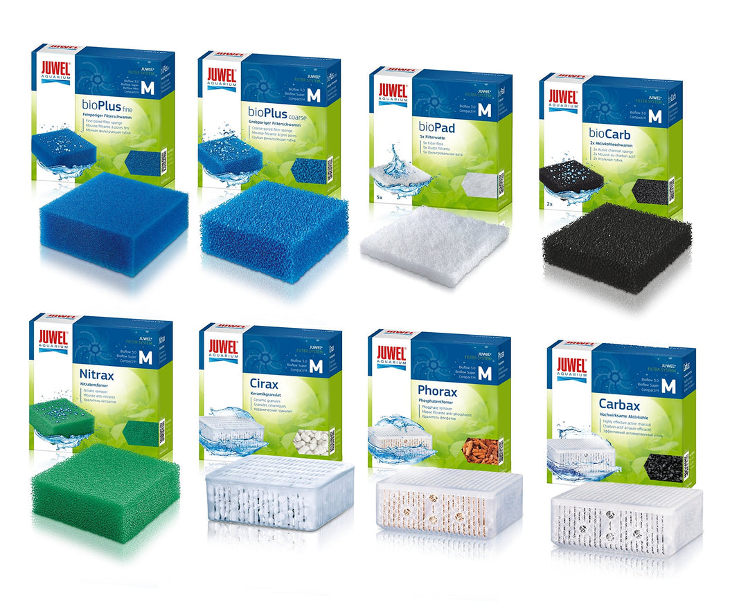 Aquarium Filtermedien Set 8-teilig fuer Bioflow 3.0 Compact Filter