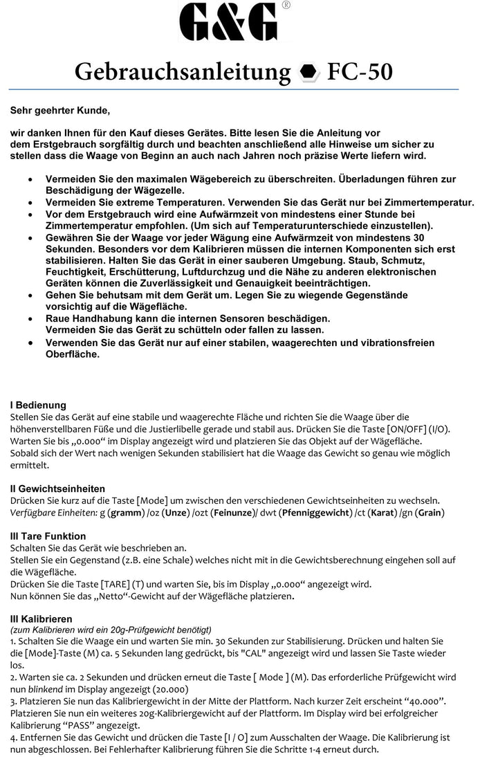 Feinwaage digital 50g / 0,001g mit Kalibriergewichten und Wiegeschale - Bild 5